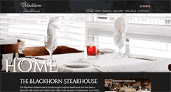 Desktop Screenshot of blackhornsteakhouse.ca
