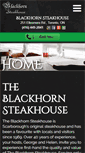 Mobile Screenshot of blackhornsteakhouse.ca